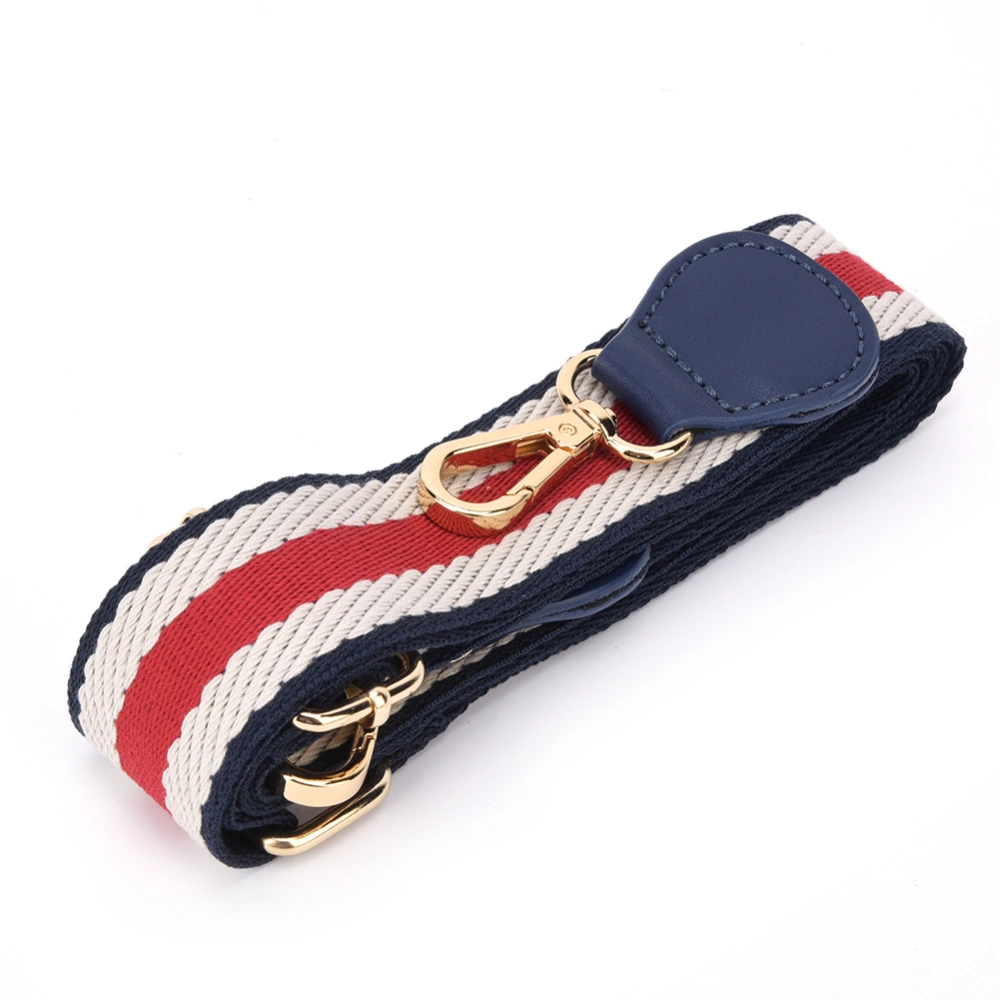 Bag Strap Leather Handbag Slanting Adjustable Bag Belt Replacement Part Manual Bag DIY Accessory 3.8cmDark Blue Red