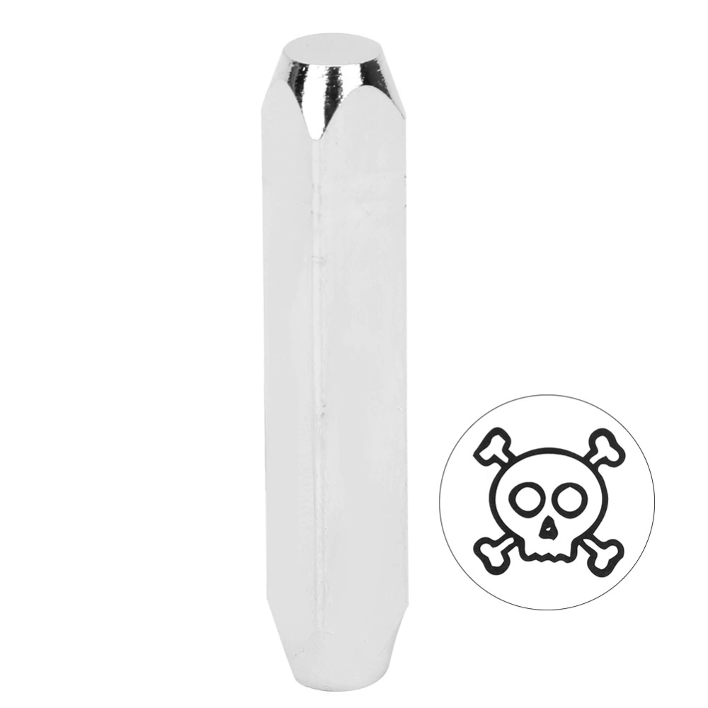 6mm 1/4in Carbon Steel Design Stamp Punch Stamping Tool for DIY Leather Wood Jewelry CraftSkull