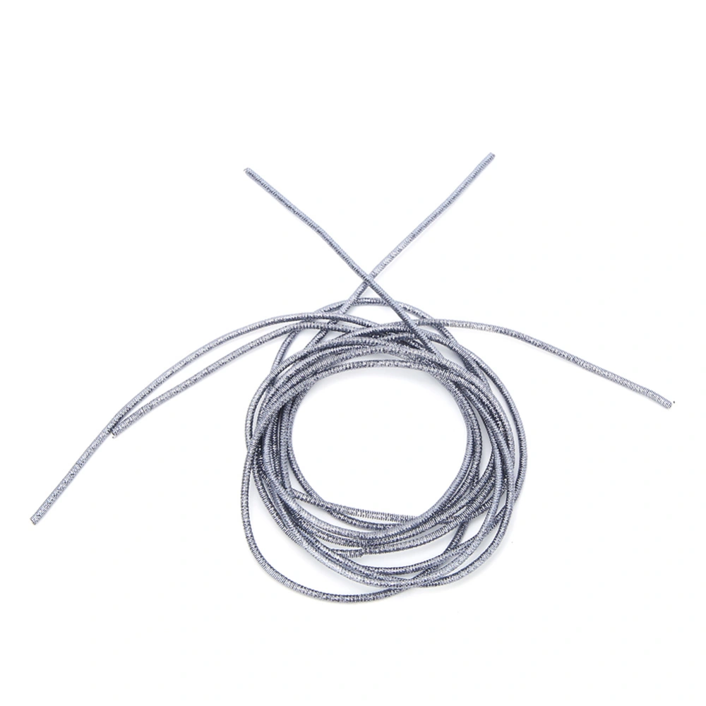 Embroidery Thread Copper Wire Sewing Stitching Gloss 1.5mm Dia. Manual DIY StringGray Black