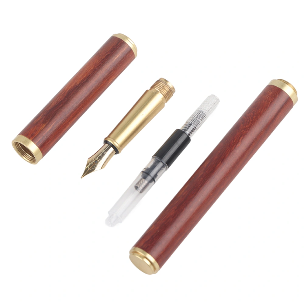 Sandalwood Fountain Pen 0.5mm Iridium Nib Calligraphy Practicing Business Gift