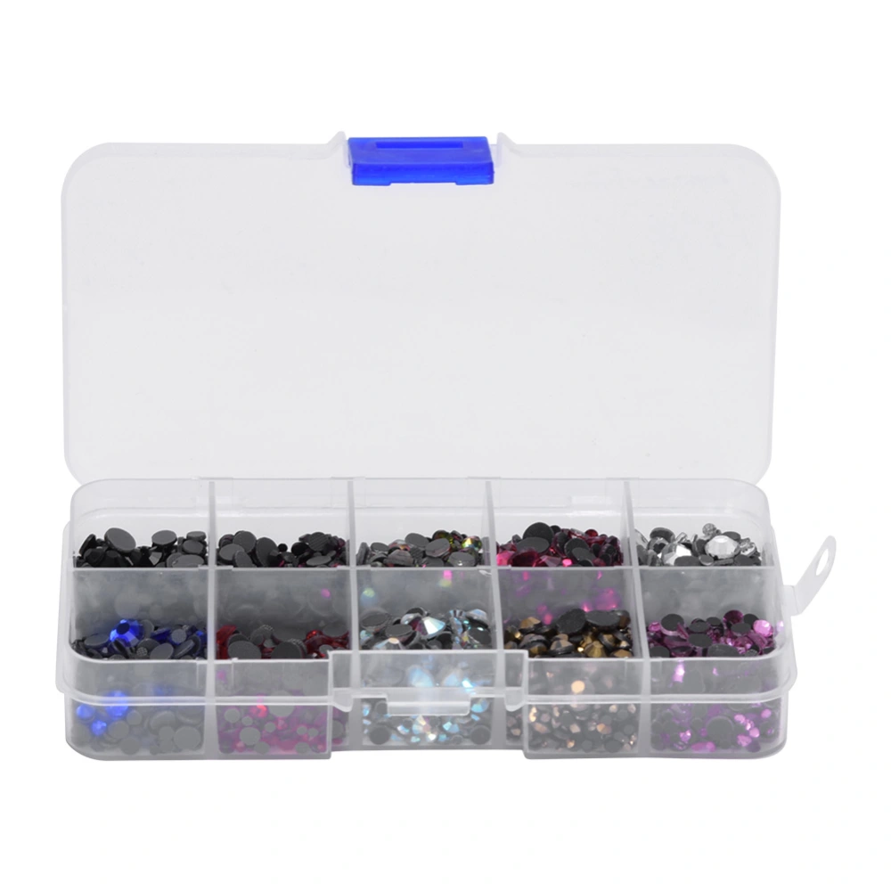 5000PCS Glass Flat Bottom Hot Fix Rhinestones Nail Art Phone Case Decor DIY Jewelry Findings