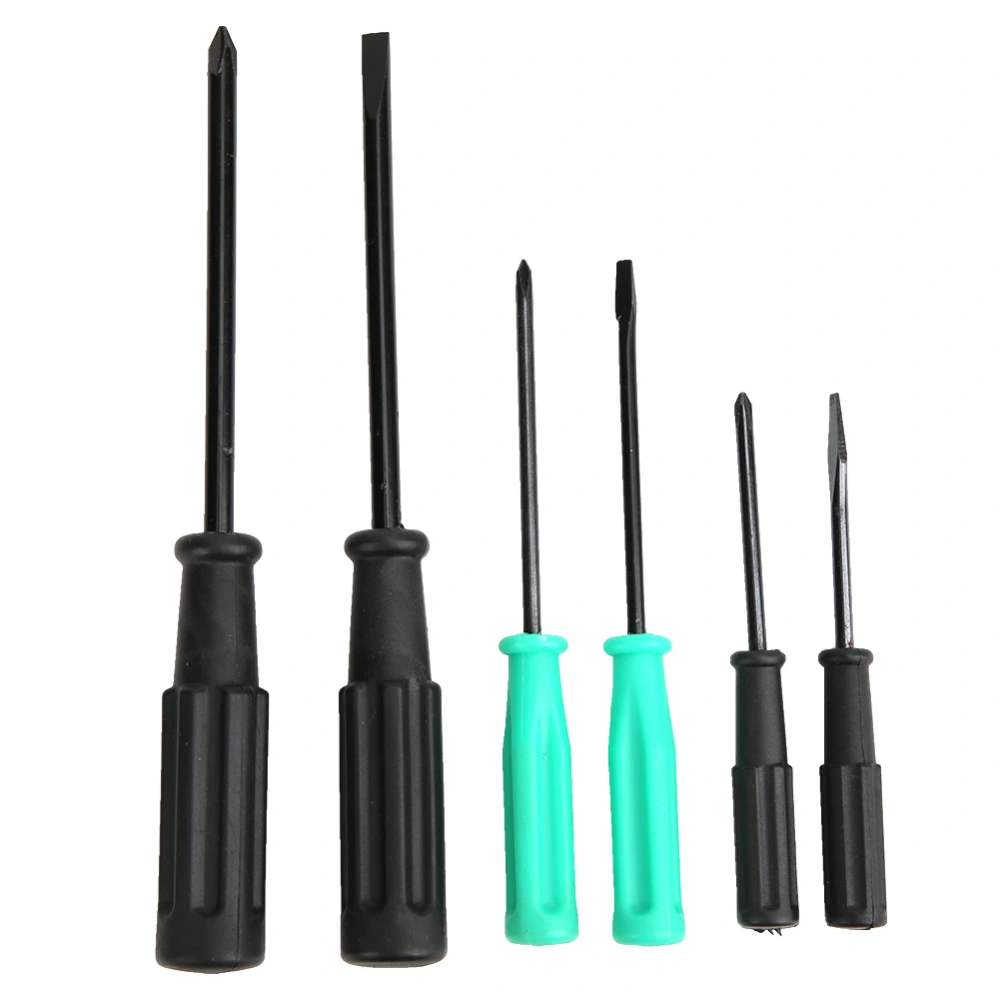 6 Pcs Screwdriver Kit Slotted Cross Heat Treated Repairing Screwdriver Tool for Sewing Machine