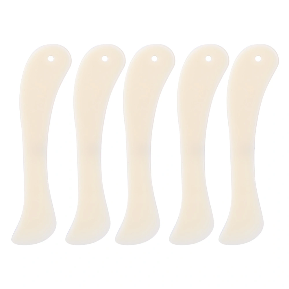 5Pcs Leather Craft Folder White Plastic DIY Hand Made Edge Trimming Sewing Tool Accessories(Short Type )