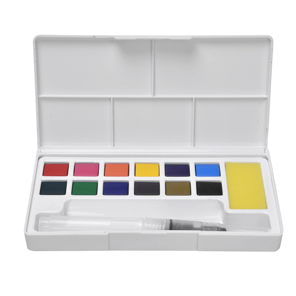 Solid Pigment Children Outdoor Sketch Painting Portable Pigment Kit Art Supply12 Colors