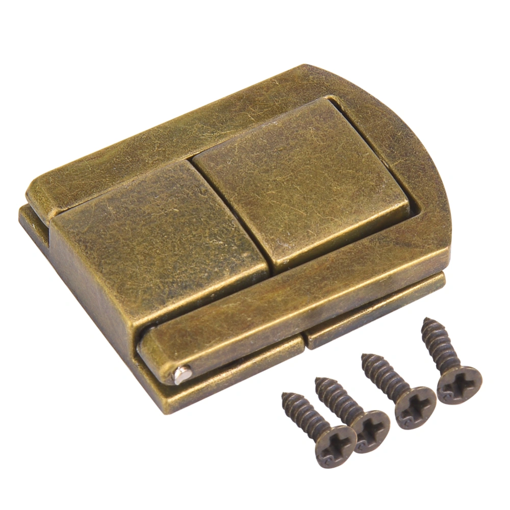 5Pcs Turn Lock Snap Zinc Alloy Luggage Clothing Accessories Bag Locking FastenerCyan Bronze L