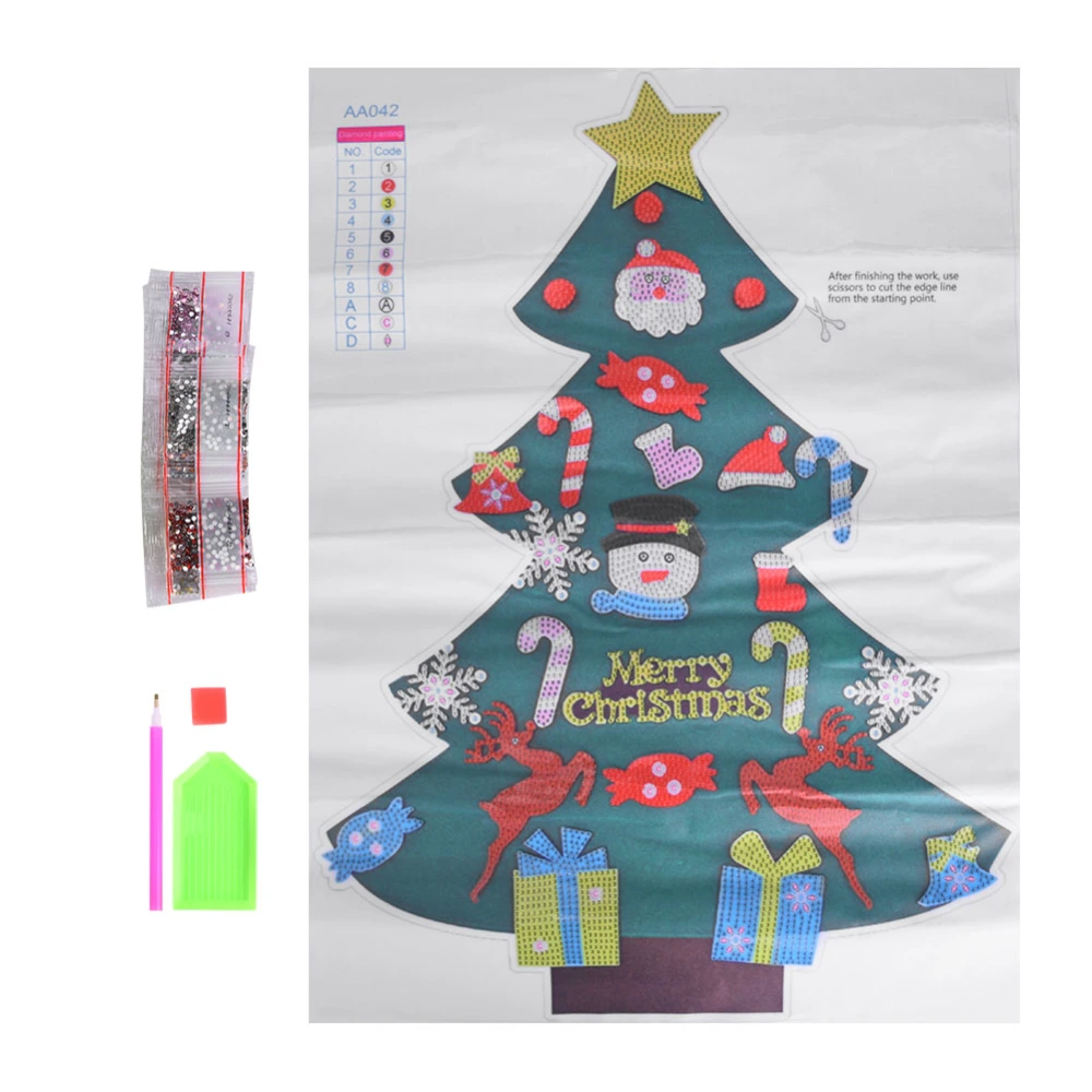 Christmas Tree 5D Diamond Painting DIY Christmas Decoration Wall Window Stickers