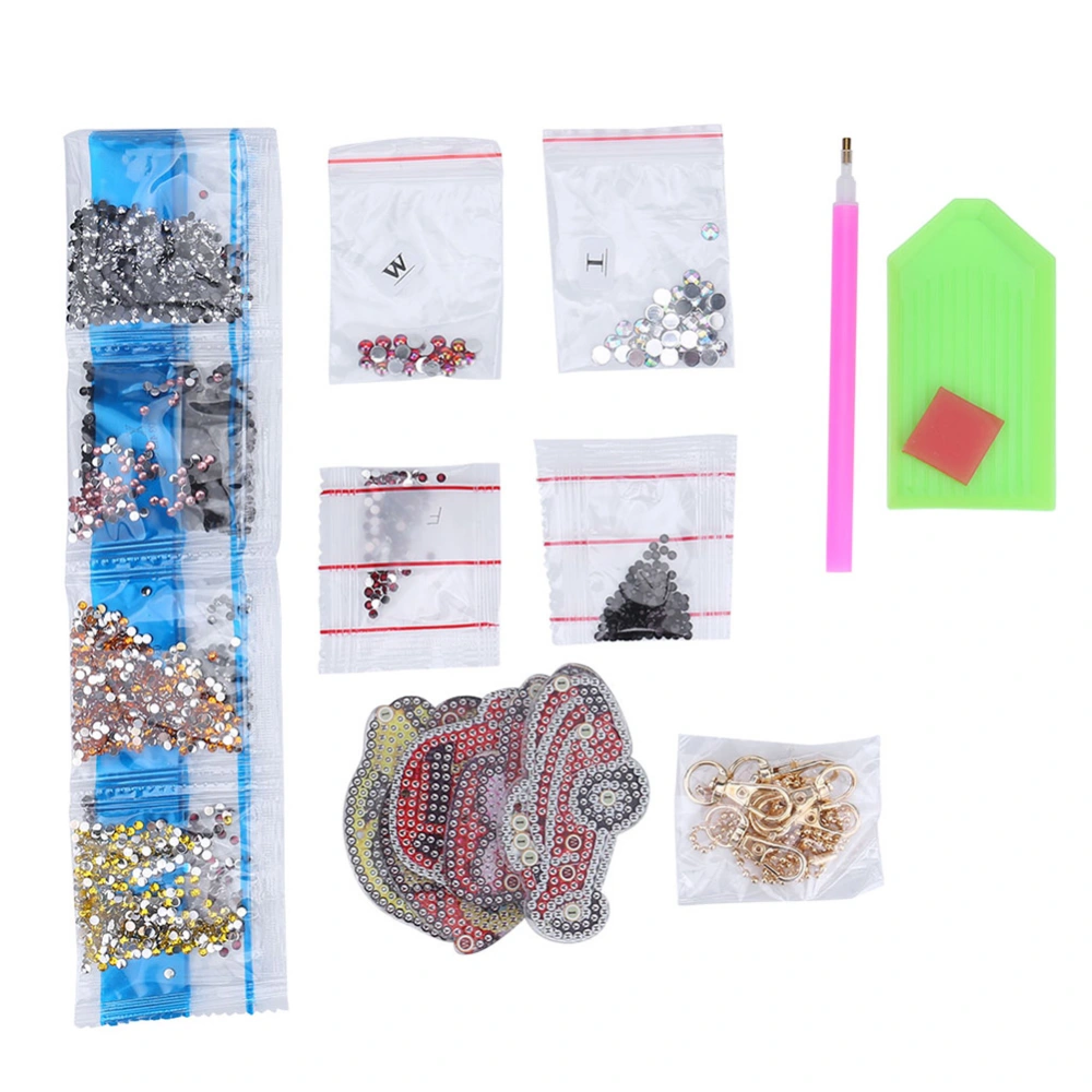 DIY Full Drill Diamond Painting Mini Car Keychain Bag Hanging Decoration Crafts Materials Kit