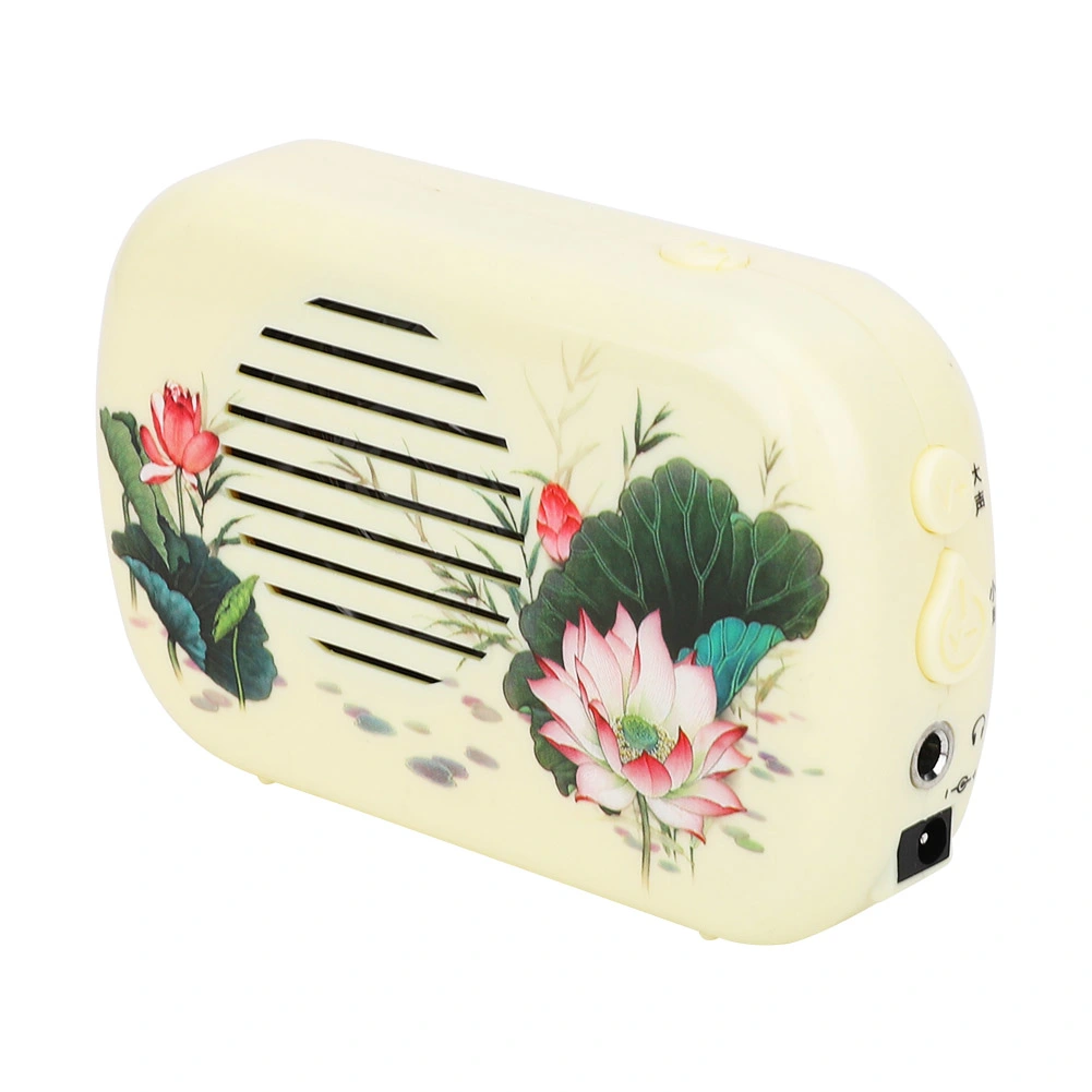 Portable Buddha Machine Buddhist Prayer Machine 22 Songs Buddhist SuppliesMilky White