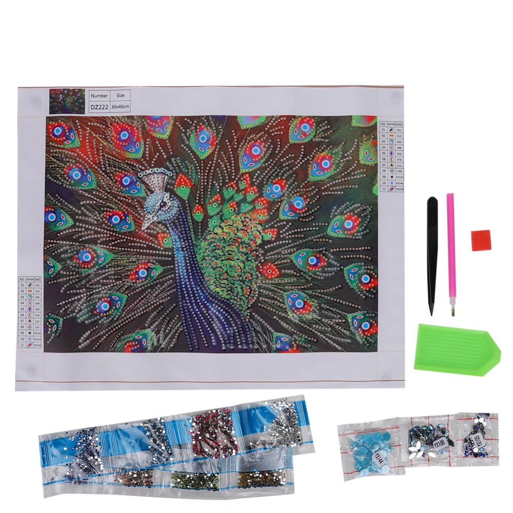 Peacock Diamond Painting Hand Craft DIY Resin Peafowl Embroidery Painting Kit