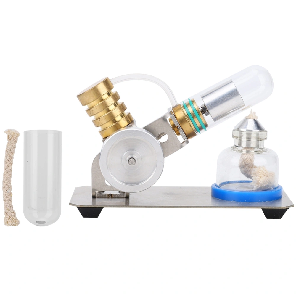 V Type Stirling Engine Model Physics Experiment Educational Tool Toy Kit