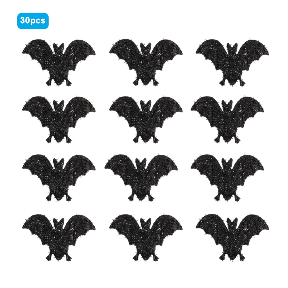 30Pcs 10cm Non Woven Bat Decoration Halloween Ornament Accessory Black Bat