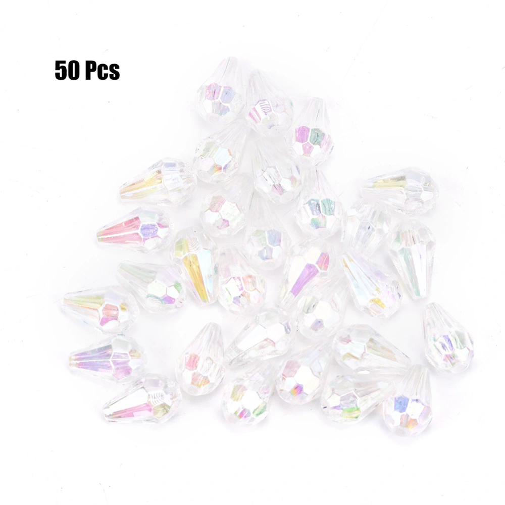 50pcs/bag 8*12MM Acrylic Beads Hand Stitch DIY Beads Clothing Decor Jewelry Accessories(Type A)