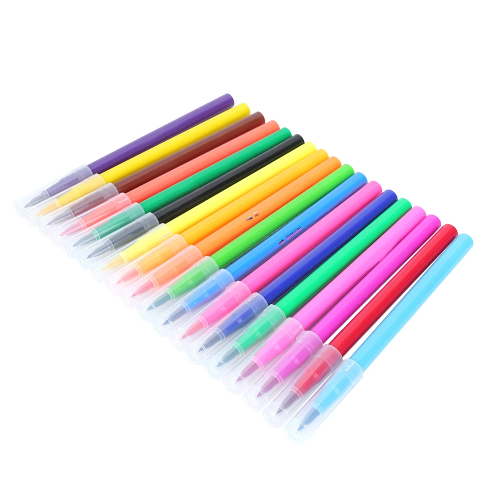 18 Colors Soft Tip Colorful Painting Brush Pen Set Art Markers Stationery