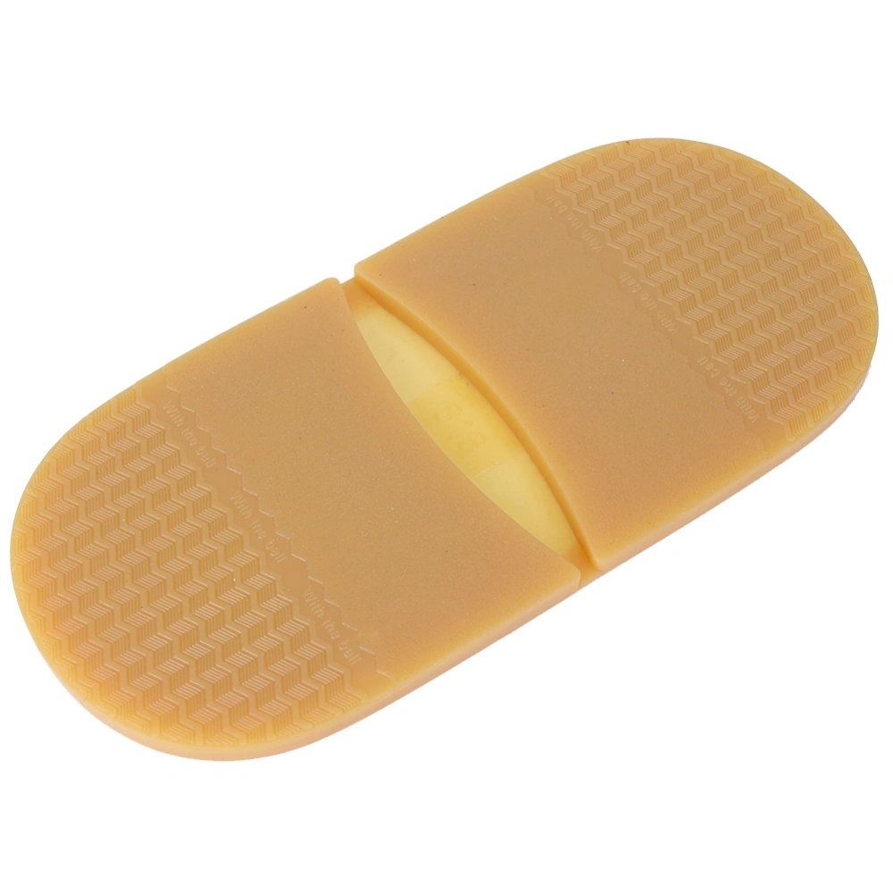 Natural Rubber Manual Shoes Repairing Tool Anti Skid Heelpiece Silent Fixing Sole(Yellow)