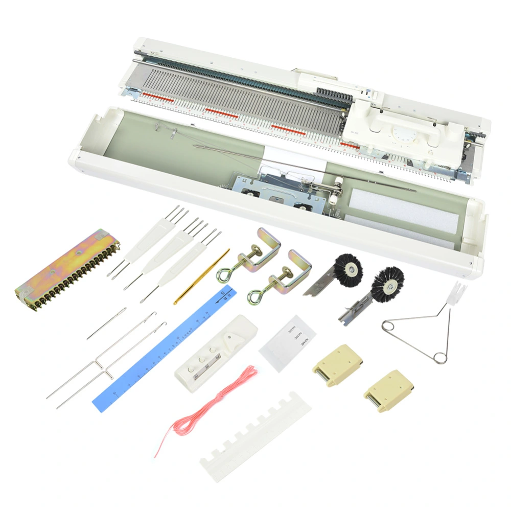 SK155 Knitting Machine Kit 3‑Needle Manual Knitting Machine Knitter Sewing Accessories