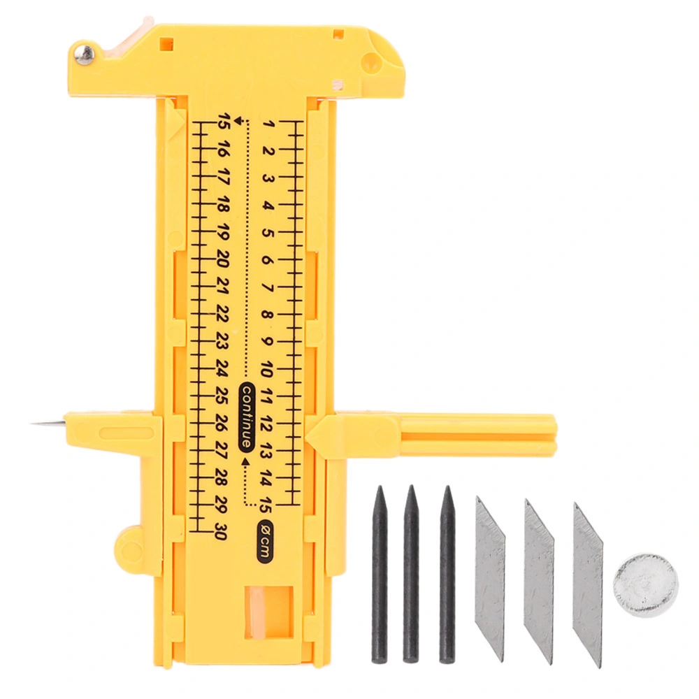 10-300mm High Quality Yellow PVC Plastic Adjustable Compasses Circle Cutter Cutting Tool