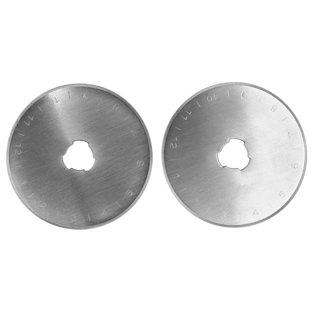 2pcs Universal Circular Rotating Cutter Replacement Blade Fabric Sewing Tool Supply (45mm)