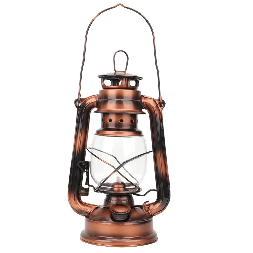 Vintage Kerosene Lamp Iron Lantern Light Night Light Decoration Gift Bronze Color