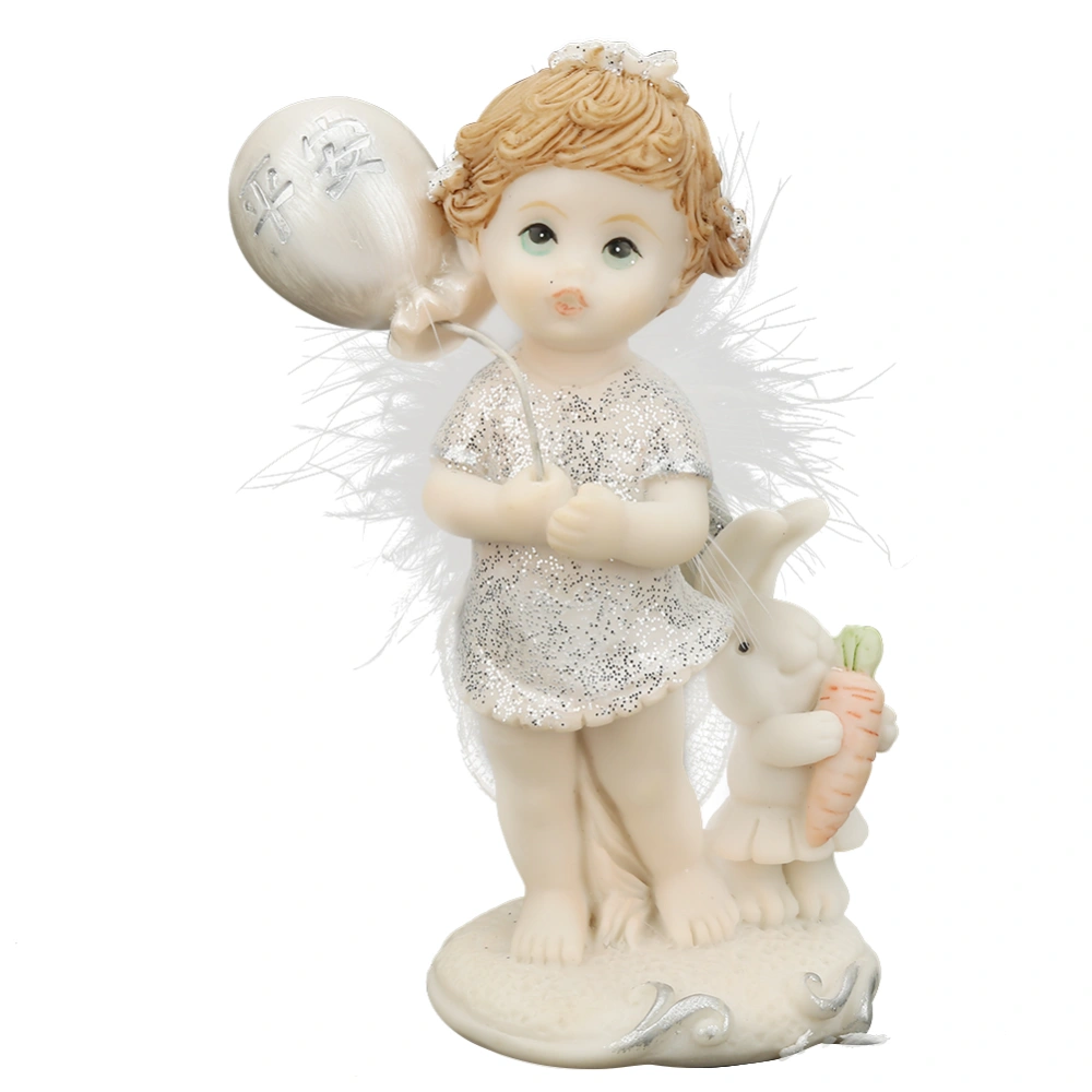 Exquisite Guardian Angel Statue Ornaments Gift Home Office Decoration(Safety)