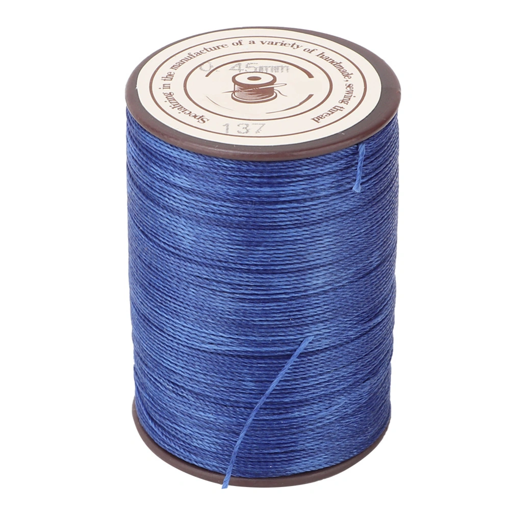 0.45mm Leather Sewing Wax Cord 160m/Roll Handwork Knitting Craft Wax Thread(Royal blue)