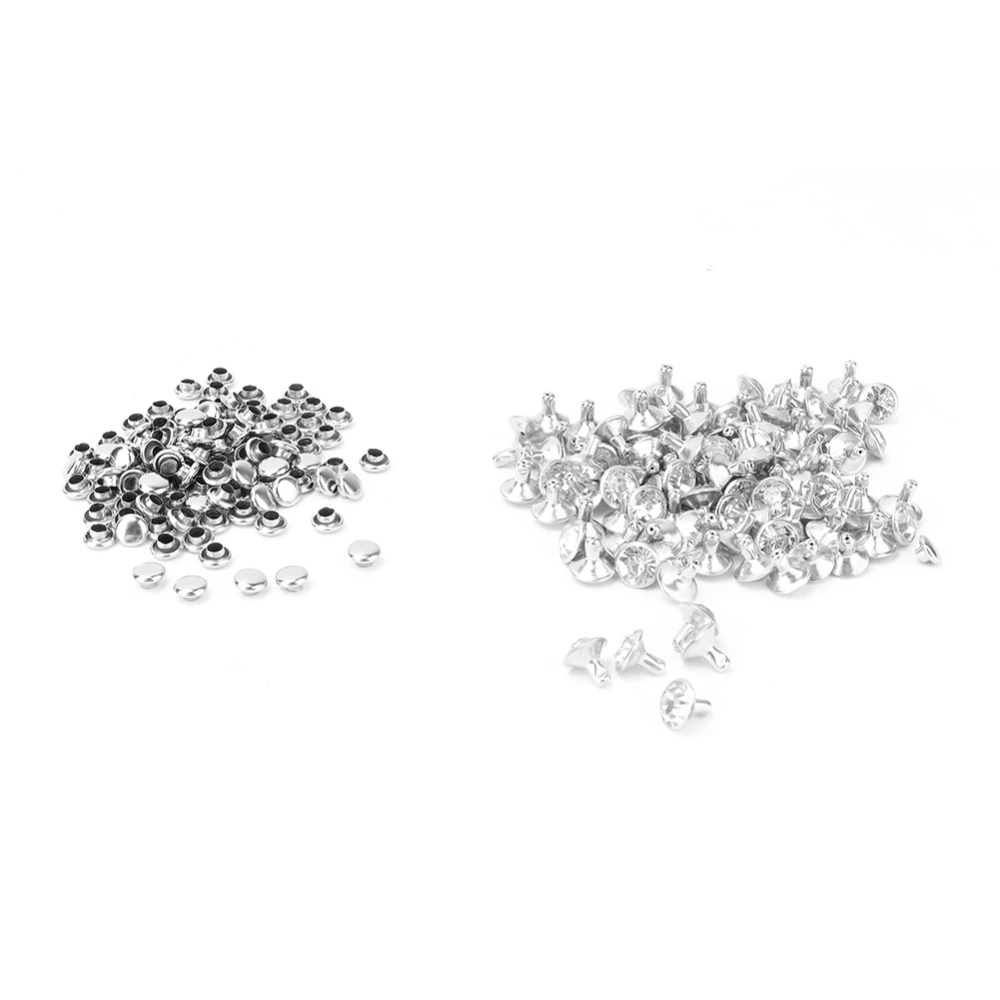 Cloth Crystal Inlay Rapid Rivets 12mm Spots Studs Cap for DIY Leather Craft Decoration(#1)