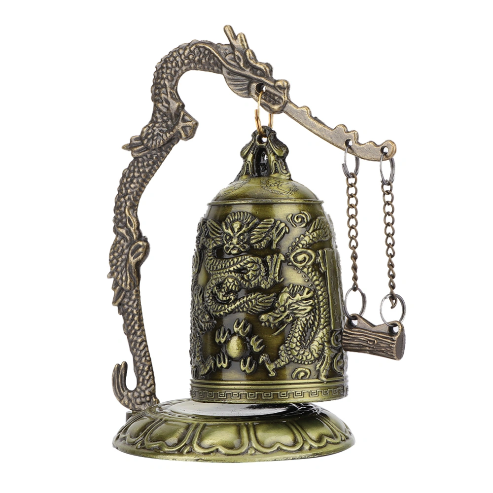 Vintage Dragon Bell Hang Decoration Buddhist Bell Ornament Home Office Decoration Artwork