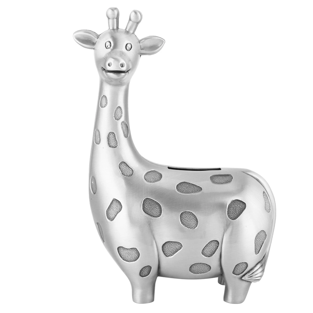 Vintage Alloy Fawn Money Box Animal Coin Saving Pot Piggy Bank Home Decor Gift for Kids