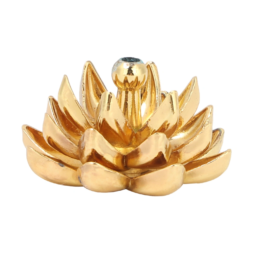 Alloy Home Lotus Incense Burner Mini Incense Stick with 1.5 cm Height 2.5 cm Diameter