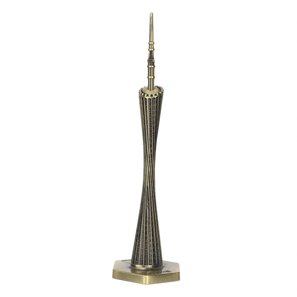 Popular Canton Tower Model Delicate Work Small Waist Vintage Office Decoration( bronze)