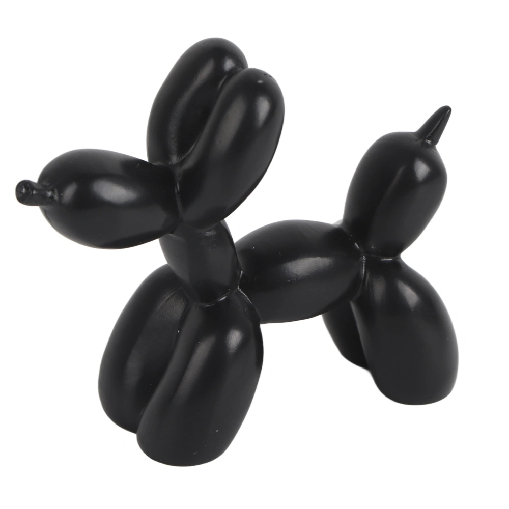 North European Style Balloon Dog Table Decor Family Ornament Home Decoration (Black)