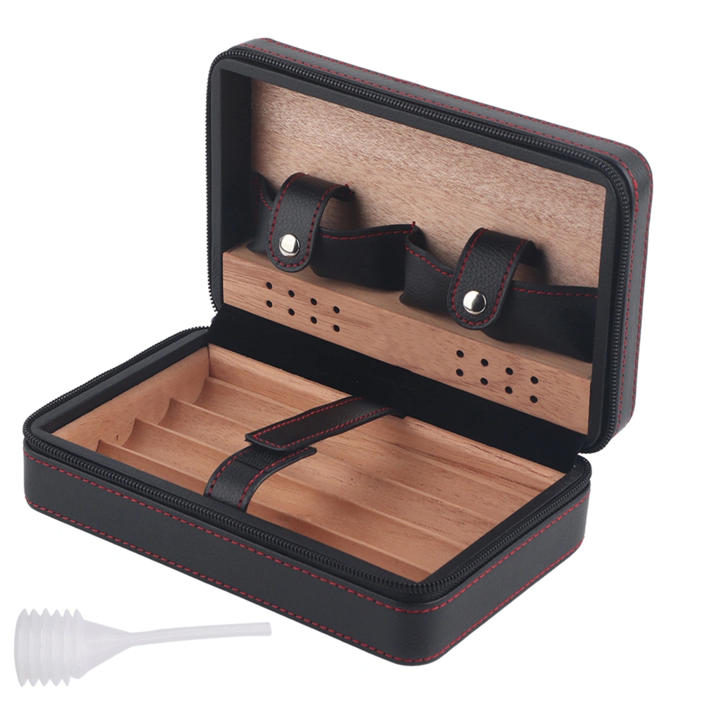 Cedar Wood Portable Travel Outdoor Humidor Case Cigar Holder Storage Box (#01)