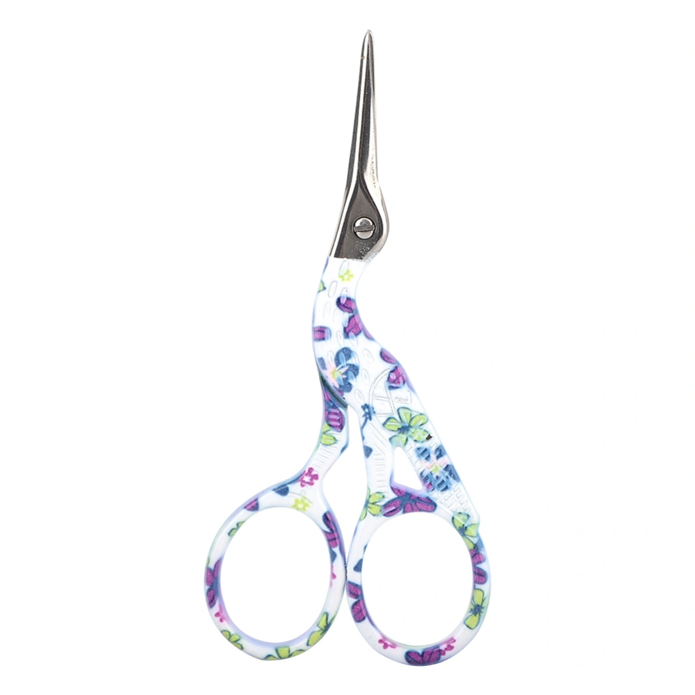 Vintage Stainless Steel Beauty Scissors for Guitar Sewing Craft Household (Blue)