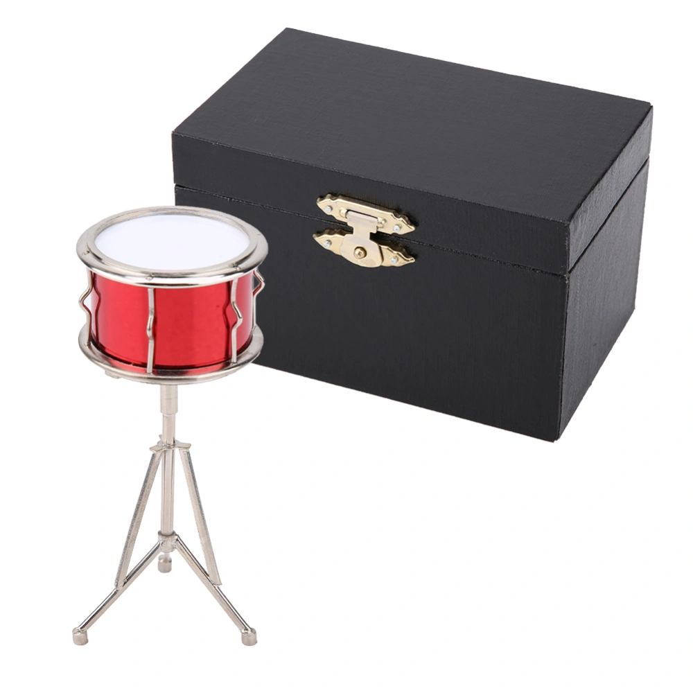 Miniature Musical Instruments Snare Drum Model Display Mini Musical Ornaments Craft Home Decor