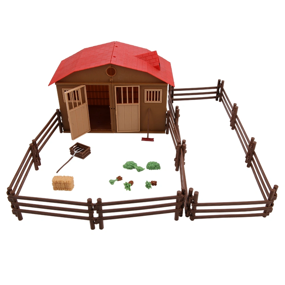 Children Farm Toy Accessories Set Simulation Mini Farmhouse Scene Model