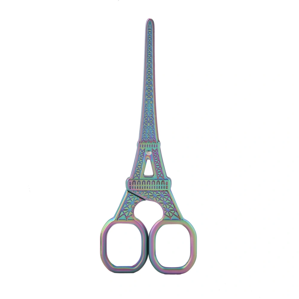 DIY Eiffel Tower Shape Sewing Shear Art Work Dresser Embroidery Tool Scissor(multicolour)