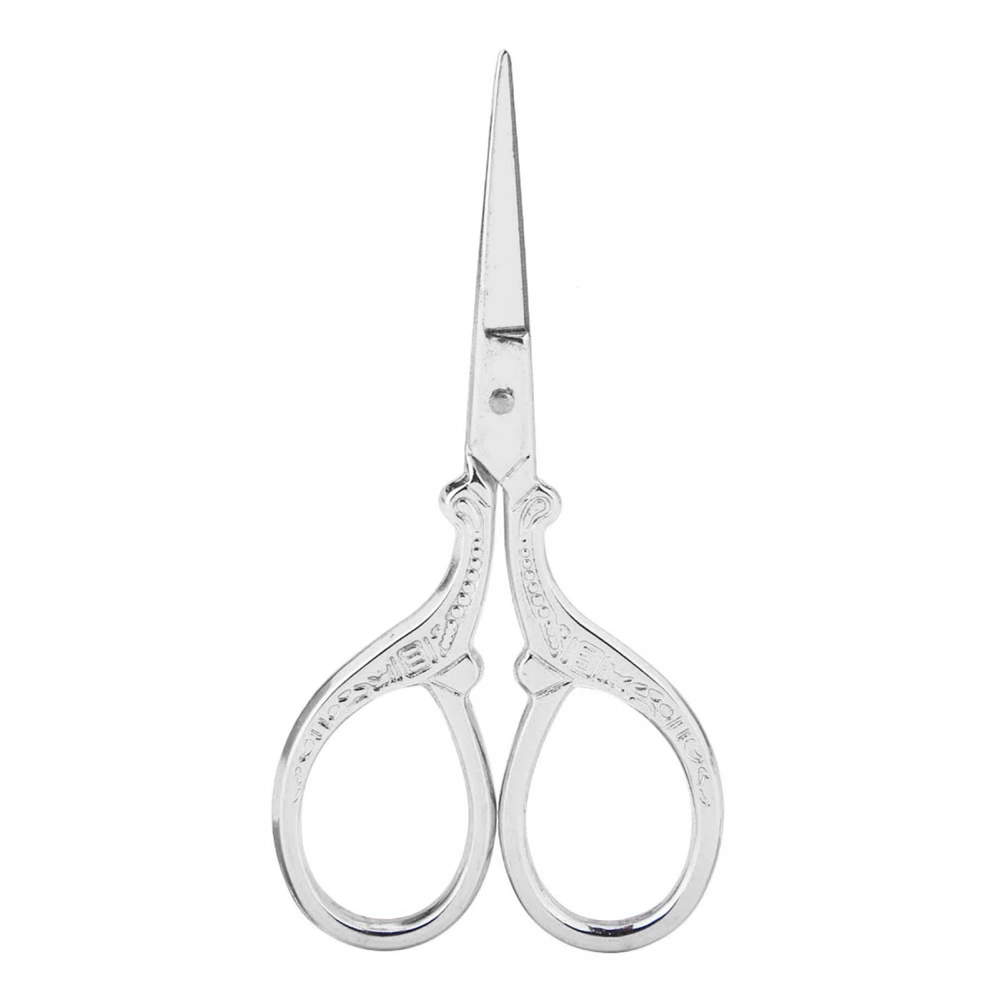 DIY Cross stitch Antique Sewing Shears Dresser Embroidery Tool Small Scissor(silver)