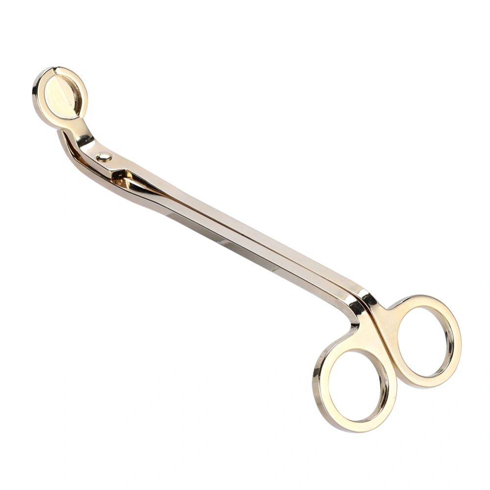 1Pcs Fashion Plating Stainless Steel Candle Heart Clip Wick Trimmer Scissors Tool(gold)