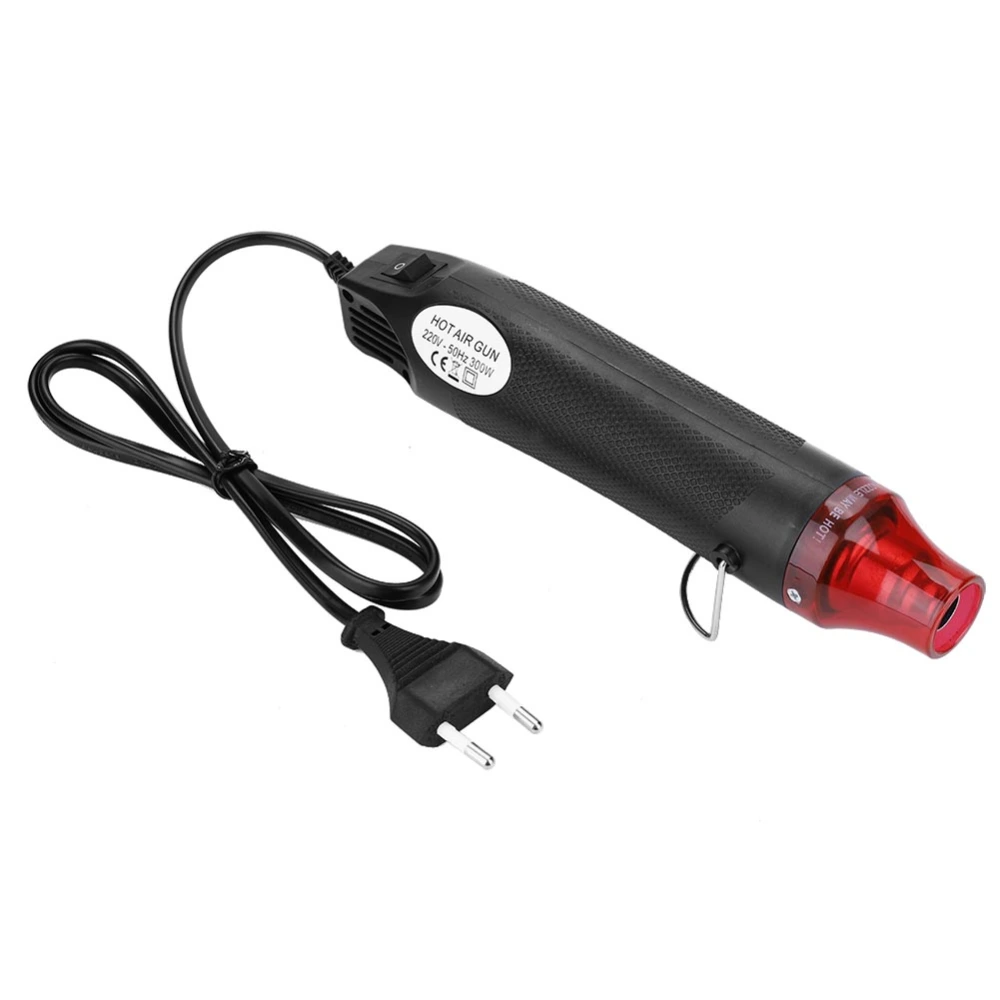 300w Heat Gun Electric Power Tool Hot Air Gun Polymer Clay DIY Tool ( Black)