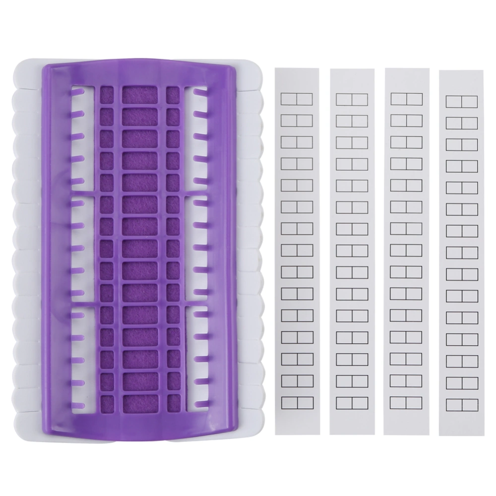 30 Position Cross Stitch Needles Holder Embroidery Floss Thread Organizer Sewing Tools Purple