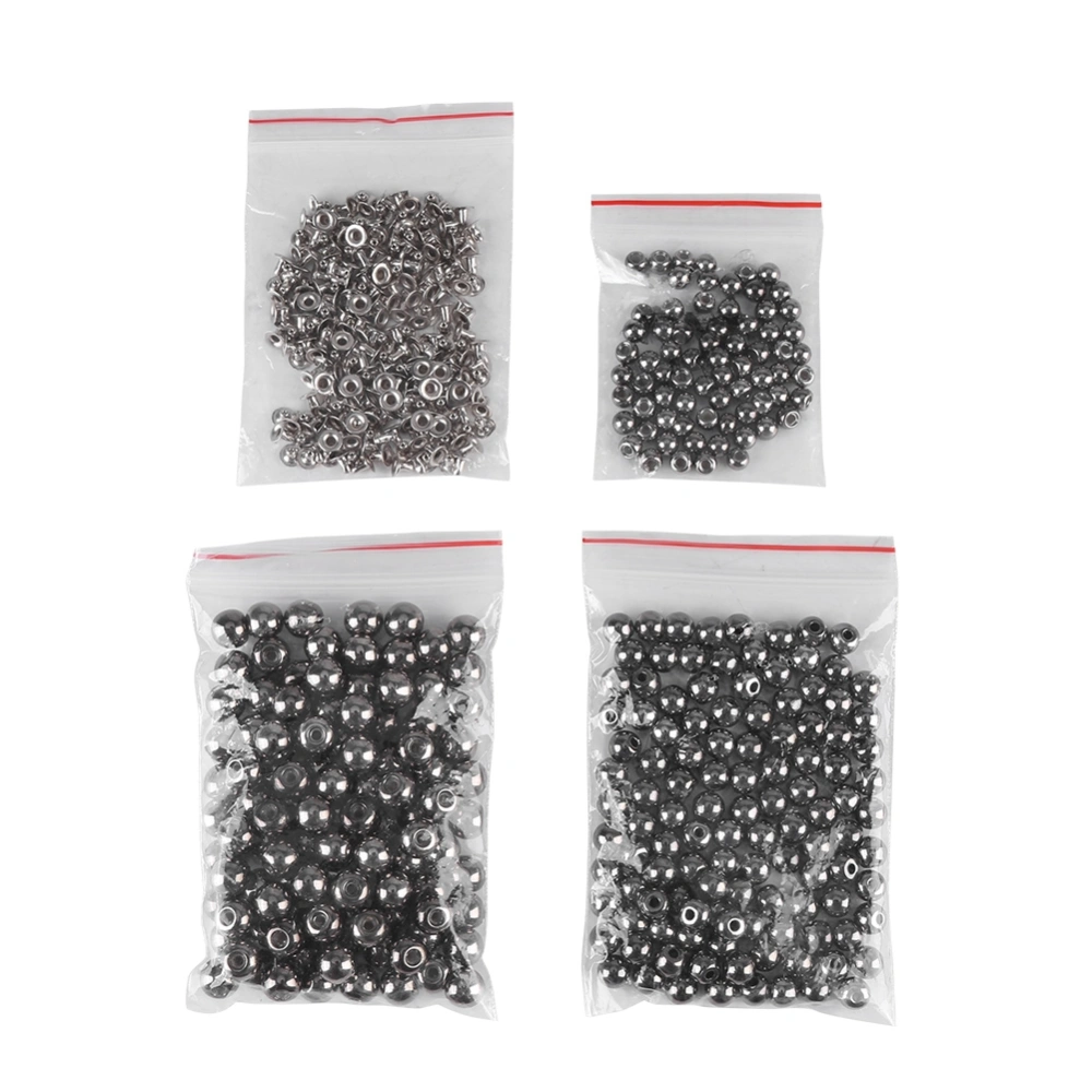 250pcs 6mm 8mm 10mm Mix Sizes Rivets Stud Button Leather Craft Bag Jeans Decoration Black