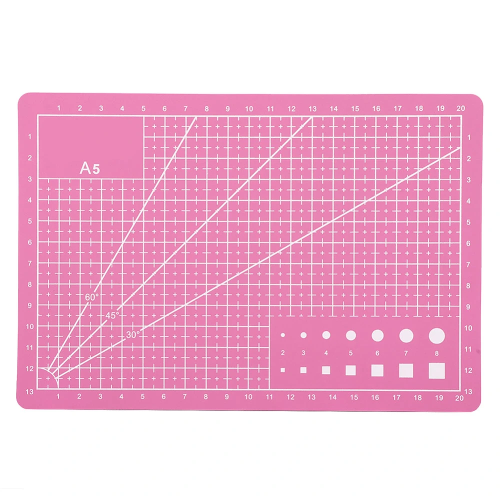 A5 Durable PVC Cutting Mat Cut Pad Board Self Healing Handmade DIY Tool Pink