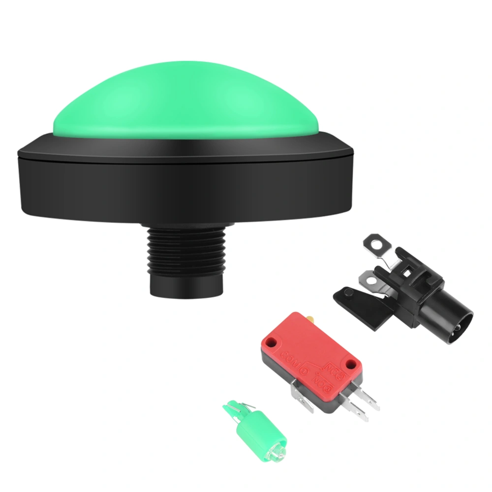 100mm Massive Arcade Button with LED Convexity Console Replacement(green)