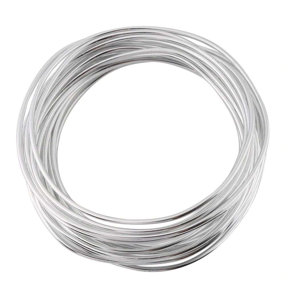 5 Meters / Roll 2mm Round Oxidation Aluminium Wire DIY Accessories For Jewelry Making(silver)