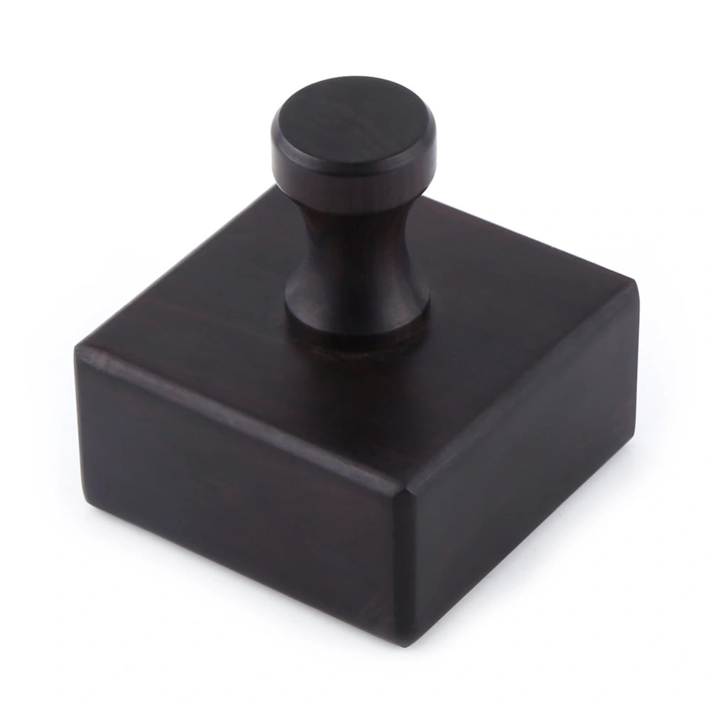 1PC Black Wood Wooden Leather Edge Burnisher Polished Grinding Tool(Cube)