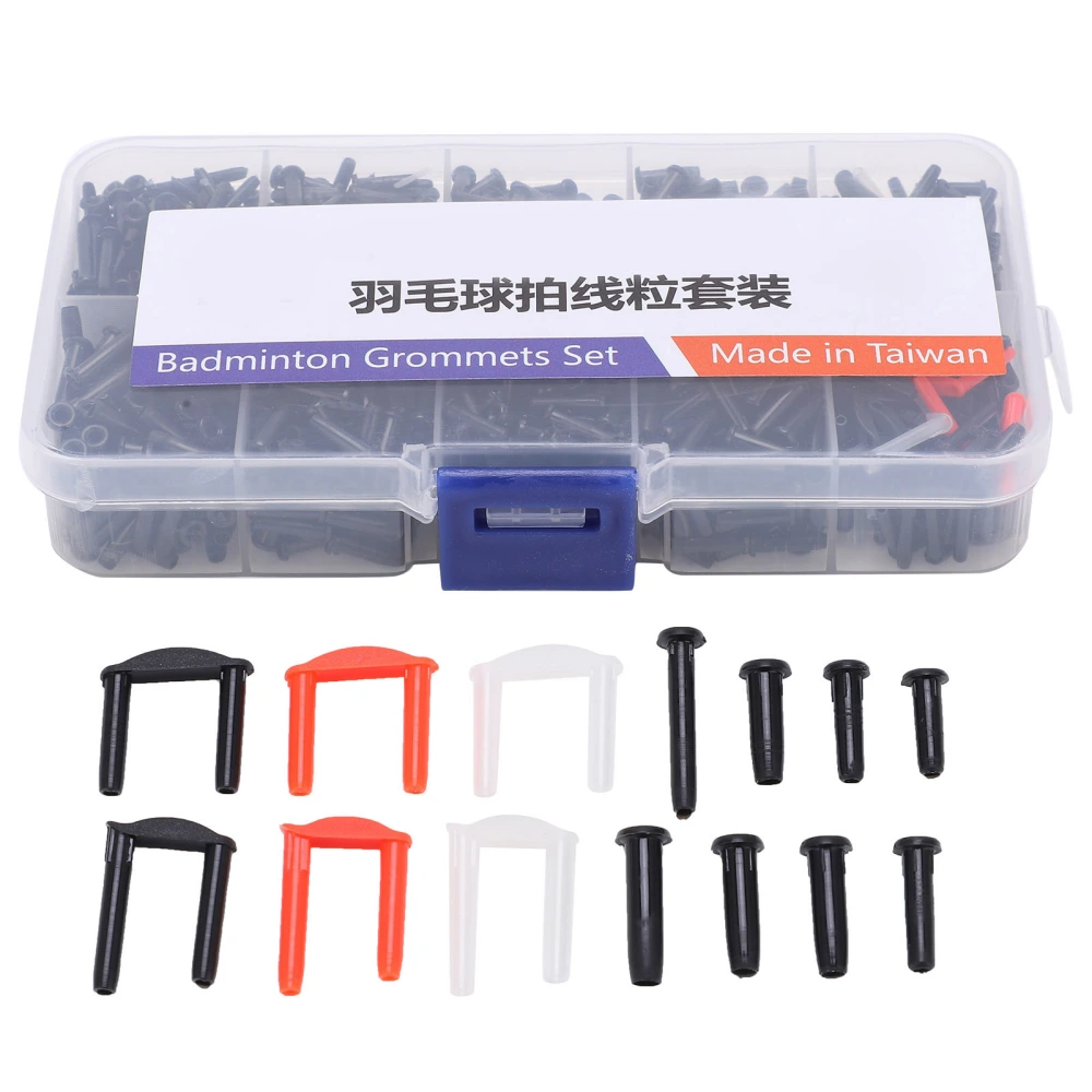 Powerti Badminton Grommets Set with Racquet Eyelets Bucket String Protector Stringing Tools