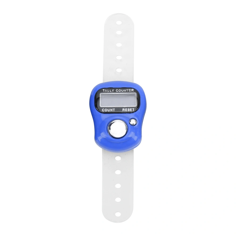 Electric Finger Counter with Resettable 5 Digit LCD Hand Tally Counter for Praying and WalkingDark Blue