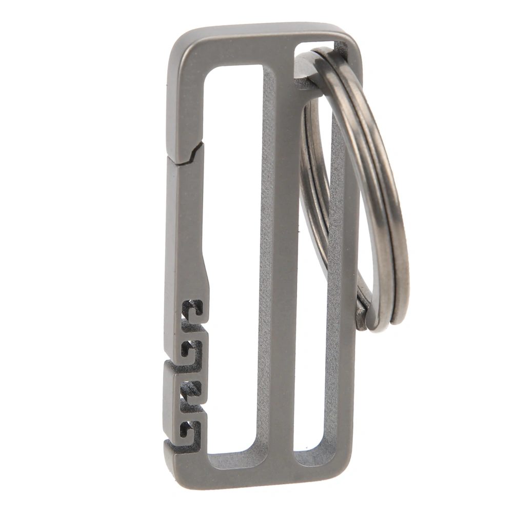 Titanium Alloy Belt Hang Buckle Durable Key Chain Waist Hanging Ring Key HolderSingle Layer