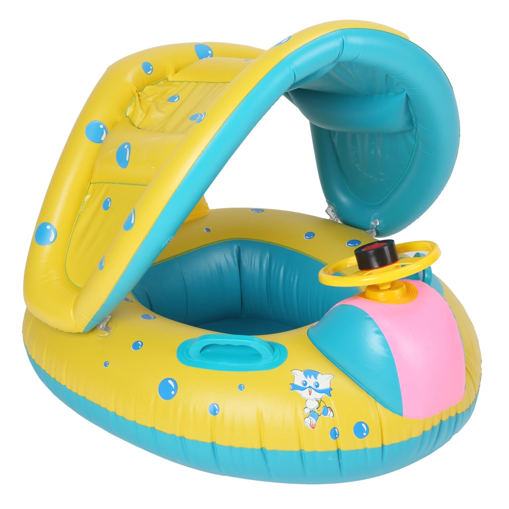 Baby Float Tube Ring PVC Inflatable Toddler Children Swimming Circle Rings with Sunshade