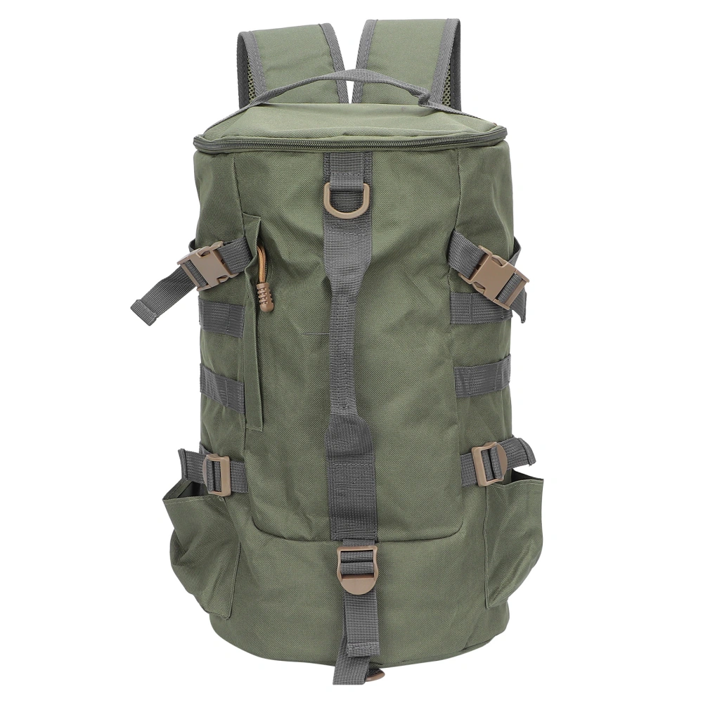 Fishing Bag Folding Cylindrical Large Capacity Fishing Tackle Backpack Travel Storage BagsMilitary Green