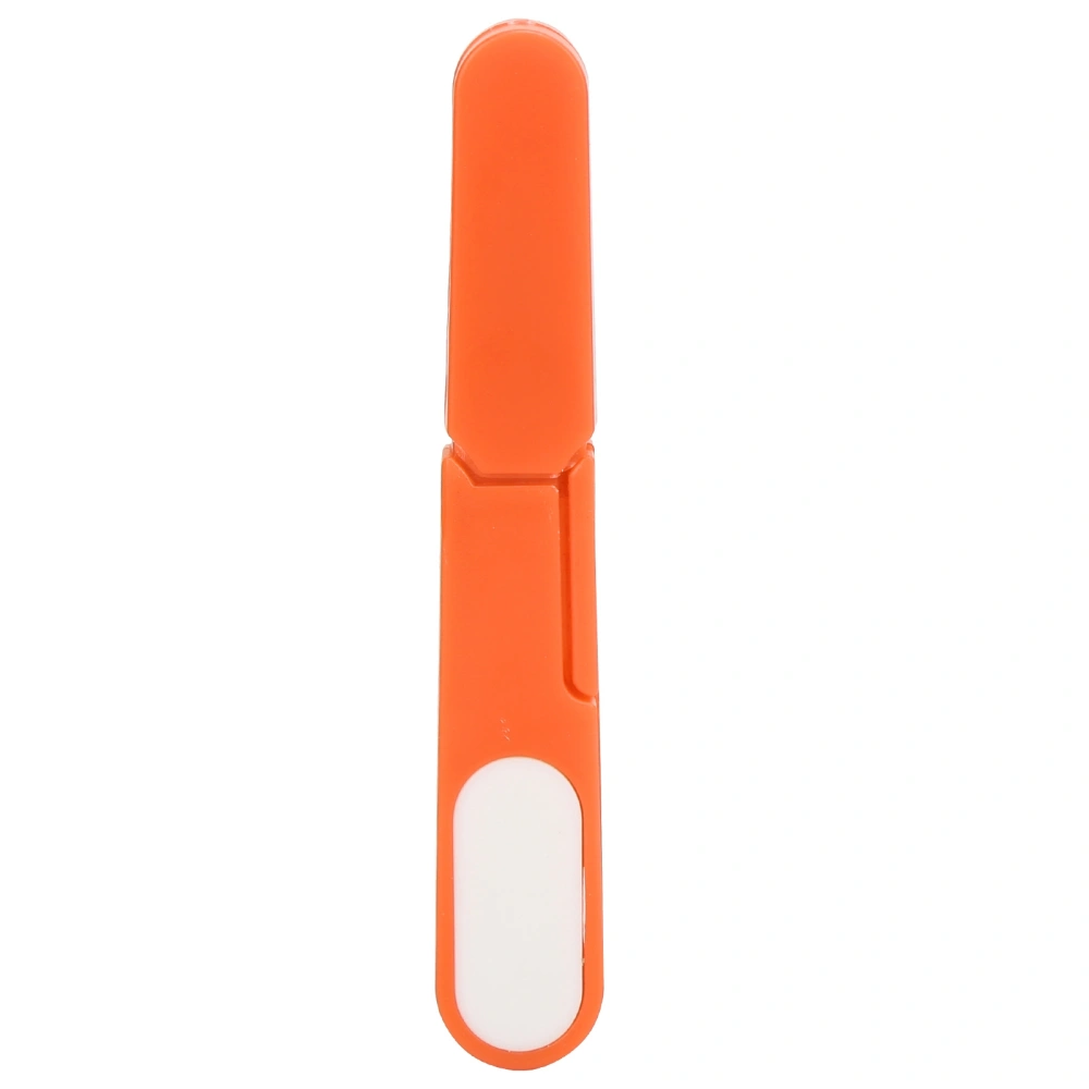 Safety Trimmer Crossstitch Clipper Snip Thread Cutter U Shape Sewing Scissors Accessory(Orange )